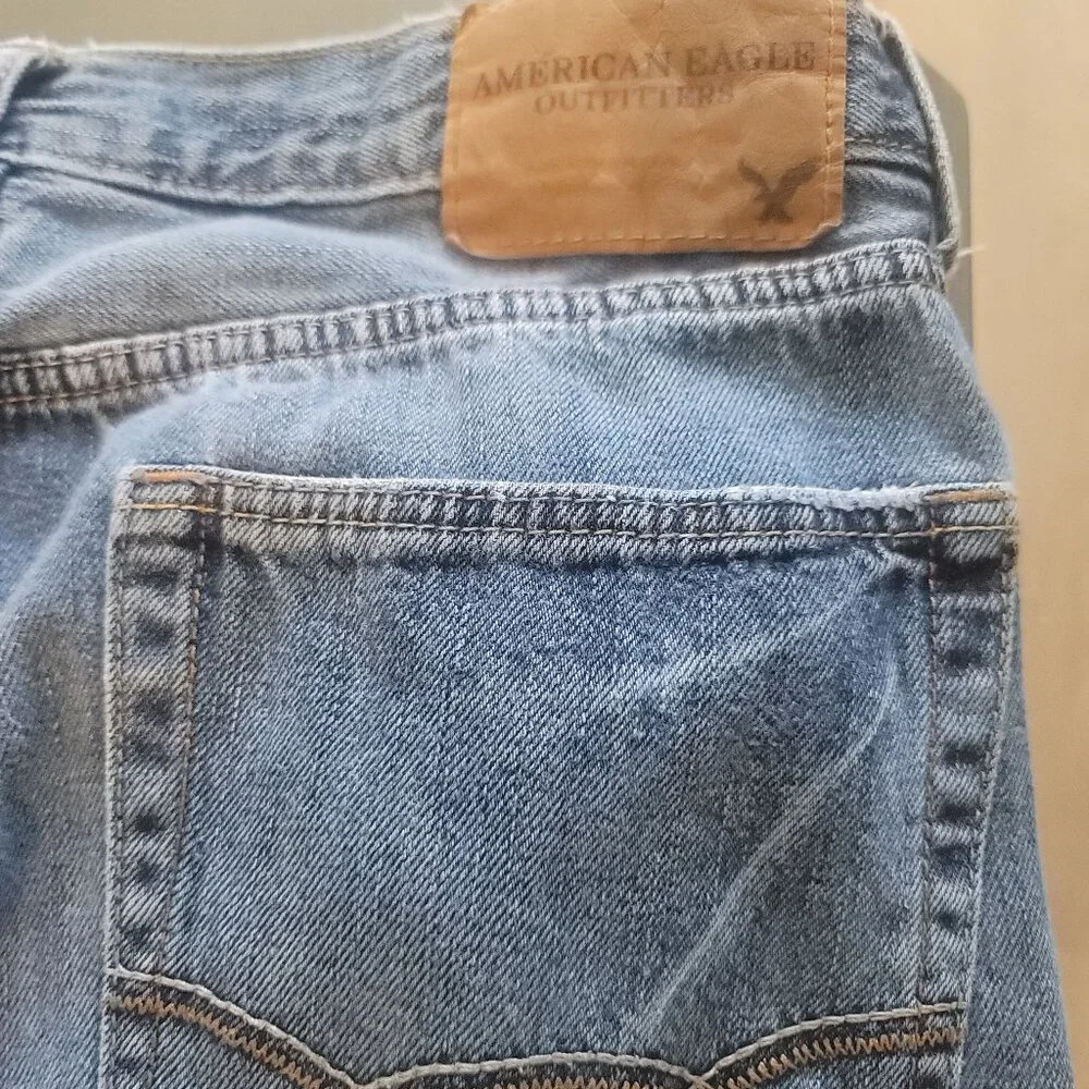 American Eagle Outfitters Men's Original Boot Stone Washed Jeans Size 31x30